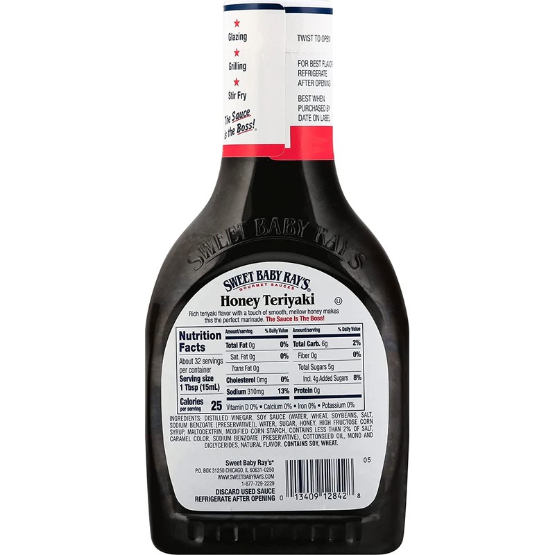 Sweet Baby Ray's Teriyaki Sauce and Marinade, 16 Fl Oz