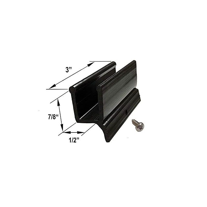 Gordon Glass® Sliding Shower Door Bottom Guide 1/2" Wide x