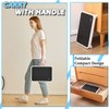 Double Elite 3 Levels Adjustable Folding One Step Stool, Safer