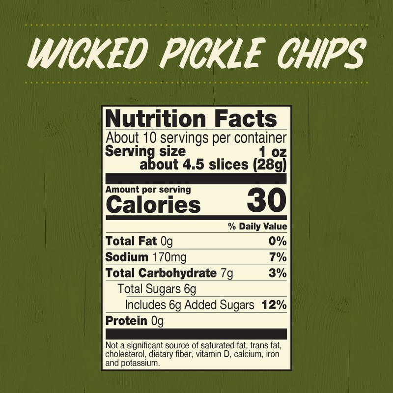 Wickles Pickles Wicked Pickle Chips (6 Pack) - Sweet &