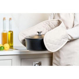 Love Colour Double Oven Gloves - Stone