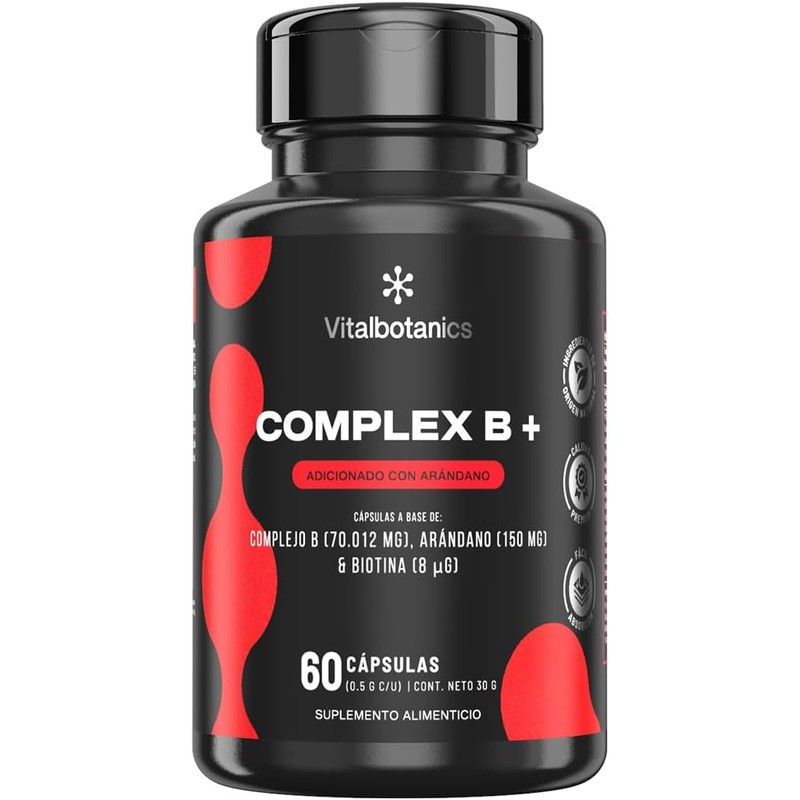 Complejo B Completo Con Biotina Y Arandano VITAL BOTANICS