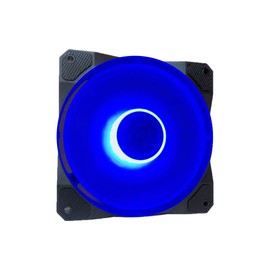APEVIA CO212L-BL Cosmos 120mm Blue LED Ultra Silent Case Fan w/ 16 LEDs & Anti-Vibration Rubber Pads (2 Pk)