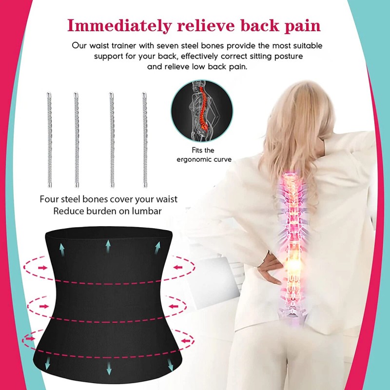 Women's Waist Trainer Shaper Postpartum Belly Recovery Girdle Tummy Control