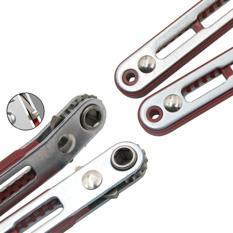 2-Piece Mini Ratchet Wrench Set, Drive Right Angle Ratchet Screwdriver