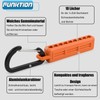 Saipor 3-Piece Screwdriver Bit Holder, Key Ring Drill Holder, 1/4