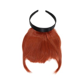 WIG ME UP - HA071T-350 Extra Natural Effect Clip-in Fringe with Headband and Longer Side Hair - Red (350)