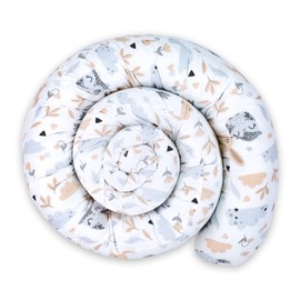 Totsy Baby Side Sleeper Pillow, Body Pillow, Long Bed Roll, Neck Roll Pillow, 200 cm, Cotton, Owls