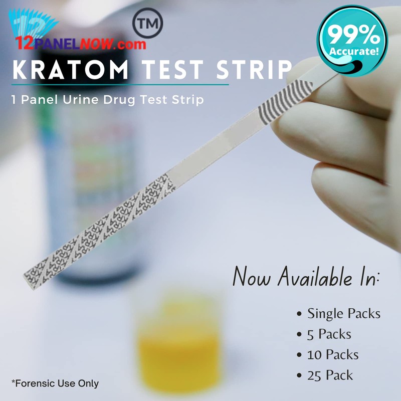 12 Panel Now KRA/Mitragynine Urine Test Strips, Rapid Kratom Test,