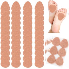 Metatarsal Pads for Women and Men,48 Pack Felt Ball of Foot Cushion,Adhesive Forefoot Pads Forefoot Cushion Pads,High Heel Insert Cushions,Mortons Neuroma,Pain Lessen(1/4” Thick)