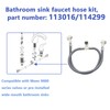 Bathroom Sink Faucet Replacement Hose Kit for Moen 114299 113016,