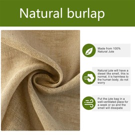 Agfabric Burlap Plant Cover with Zipper, 47"x70" Plant Covers Freeze Protection, Warm Plant Frost Blankets, Reusable Frost Protection Cloths for Outdoor Plants, 1 Pack