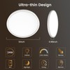 4Pack Flush Mount Ceiling Light with Nightlight 12in , 24W