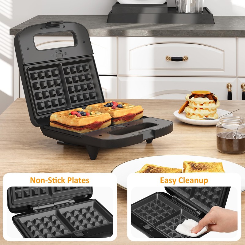 Sunvivi 3 in 1 Electric Sandwich Maker: Panini Press Grill
