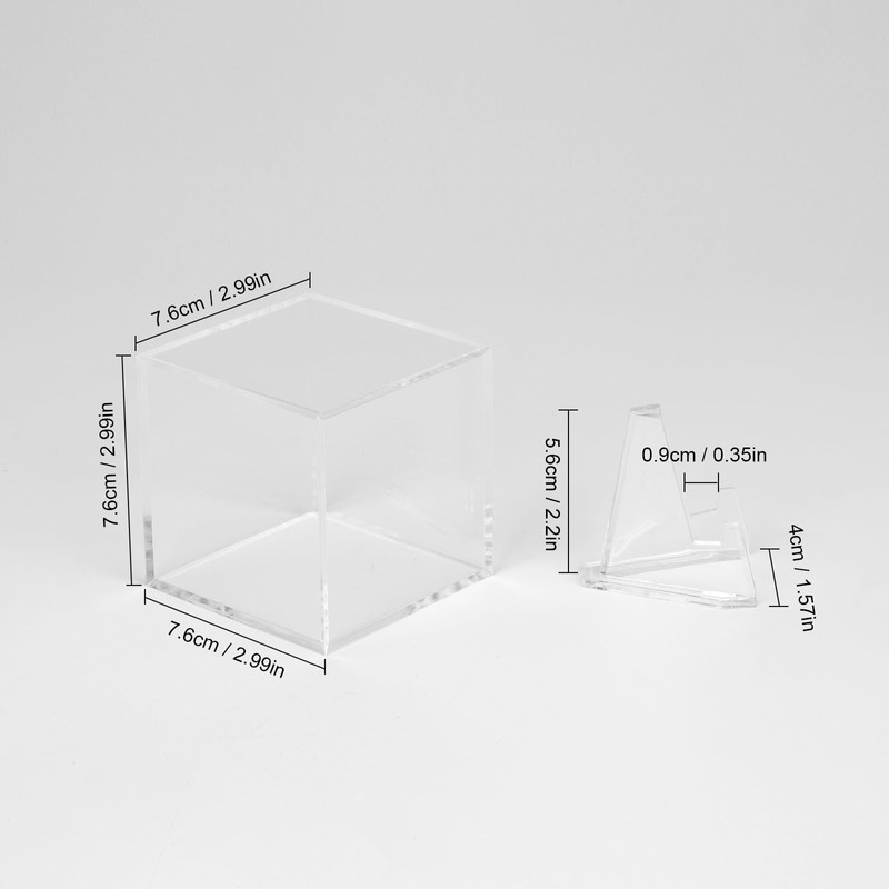 Kcgani Acrylic Coins Trophy Medal Display Case Box with Mini