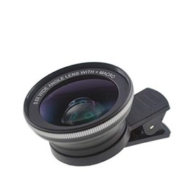 System-S Universal Clip-On Lens Full Screen Wide Angle + Macro Lens for Smartphone and Tablet PC