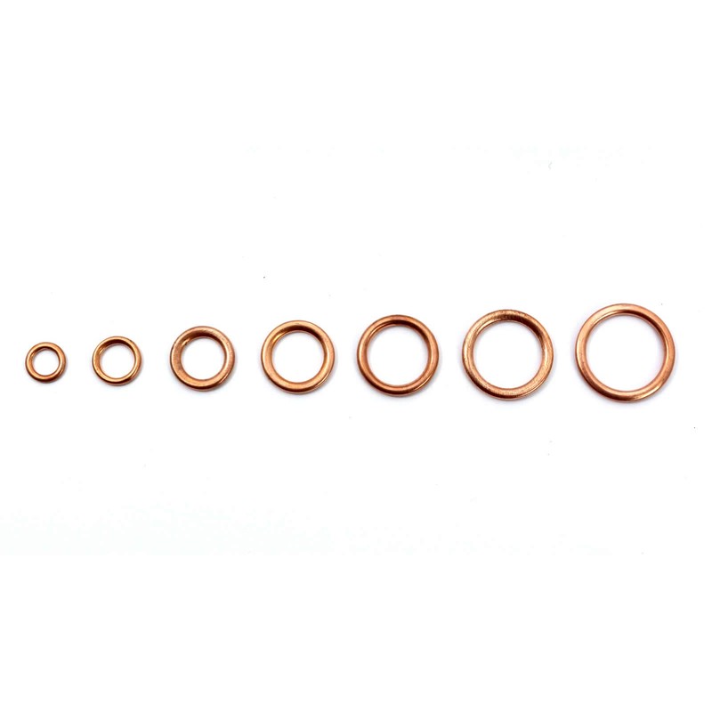 A4C Filled Copper Rings Assortment Filling Rings 150 Pieces Sealing