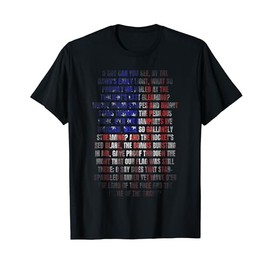 US National Anthem USA Flag 4th of July Patriotic Distressed Women Kids Men T-Shirt