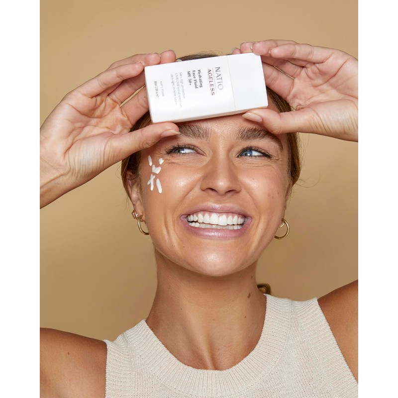 Natio Australia Ageless Hydrating Face Fluid SPF 50+ 60ml -
