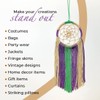 5 yards of 2" Metallic Chainette Fringe Trim Magenta