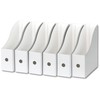 Simple Houseware White Magazine File Holder Organizer Box (Pack of