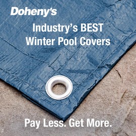 Doheny's Commercial-Grade Winter Pool Cover for Inground Pool | Featuring Doheny's Exclusive Tear Re