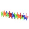 TYTOGE Stacking Chair Game, 18Pcs/Set Mini Stacking Plastic Chair Toys