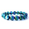 Gold Stone Keramarin Firefly Glass Bracelet, 0.5 inches (12 mm),