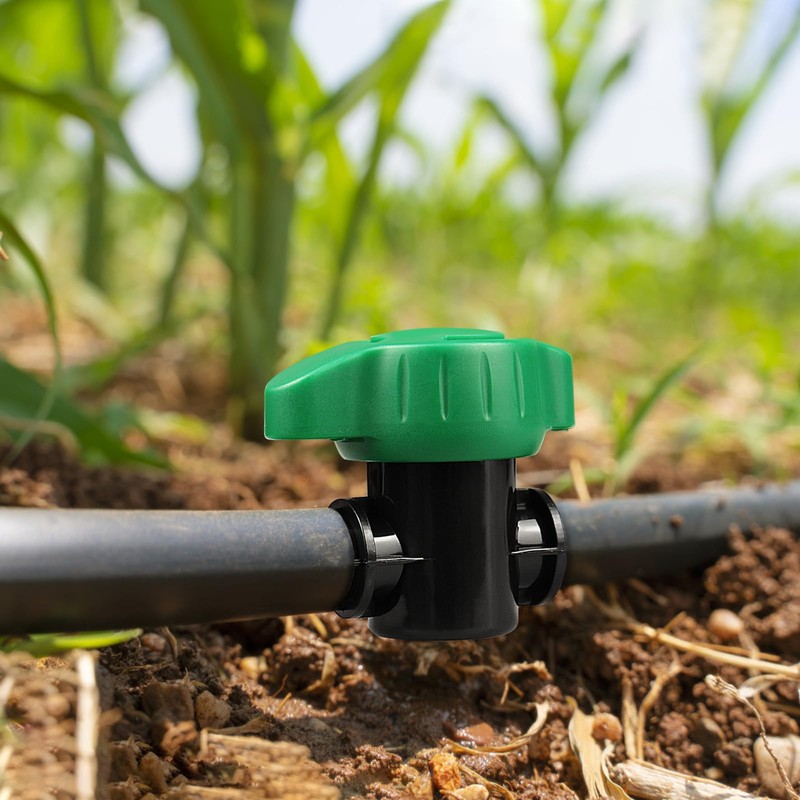 JOYPRO 1/2 Inch Drip Irrigation Barbed Valve, 8 Pack 1/2"