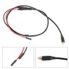 Test Cable Jumper Wire Connector with 2mm Testing Hook Red