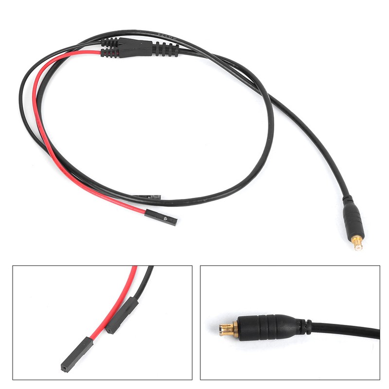Test Cable Jumper Wire Connector with 2mm Testing Hook Red