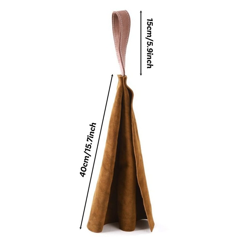 DONGKER Dog Bite Rag, 15.7" Soft Leather Bite Rag with