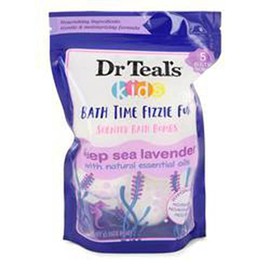 Dr Teal's Ultra Moisturizing Kids Bath Time Fizzie Fun Scented Bath Bombs Deep Sea Lavender with Natural Essential Oils (Unisex) 1.6 Oz