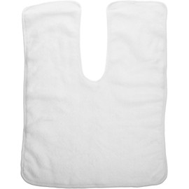 STOBAZA Toalla para Cabello de Coral de Microfibra Ligera y Absorbente para Salón de Belleza y Aplicación de Maquillaje en Color Blanco