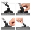 Metal Mannequin Head Stand Adjustable Hairdressing Training Head Tripod AccessoryBlack