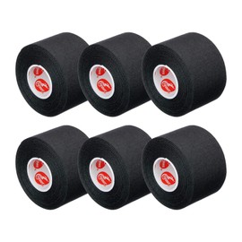Cramer Athletic Tape 6 Pack, 1.5" x 10 Yards Black, Easy Tear Adhesive for Ankle, Wrist & Knee, Latex-Free, Strong Support, Training Tape Roll for Athletes