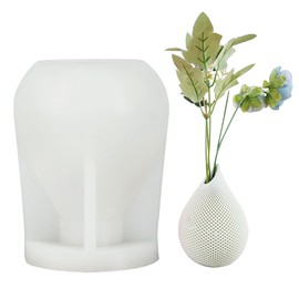 Attuslla - Moldes de resina para jarrón de silicona, forma de lágrima, moldes de resina, moldes de fundición de silicona para bodas, fiestas, cenas, mesa, centro de mesa para decoración del hogar