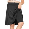 Girl's A-Line Skirt with Built in Shorts Black Medium