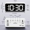 HOMVILLA Digital Alarm Clock with Adapter, 2 Alarms, USB Charging