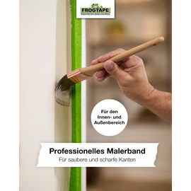 FROGTAPE FROGTAPE Abklebeband C Malerkreppband mit Paint-Block Technologie C Kreppband fr saubere Kanten beim Streichen & Lackieren C 36mm x 41m Grn
