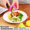 Multifunctional Spiral Vegetable Slicer & Manual Rotating Grater Peeler