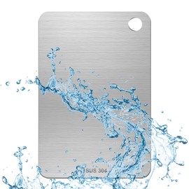 Chopping Board Made of 304 Stainless Steel, Titanium Chopping Board, Double-Sided, Titanium Chopping Board, Antibacterial Chopping Board, Stainless Steel Cutting Board for Kitchen Worktops, Outdoor,