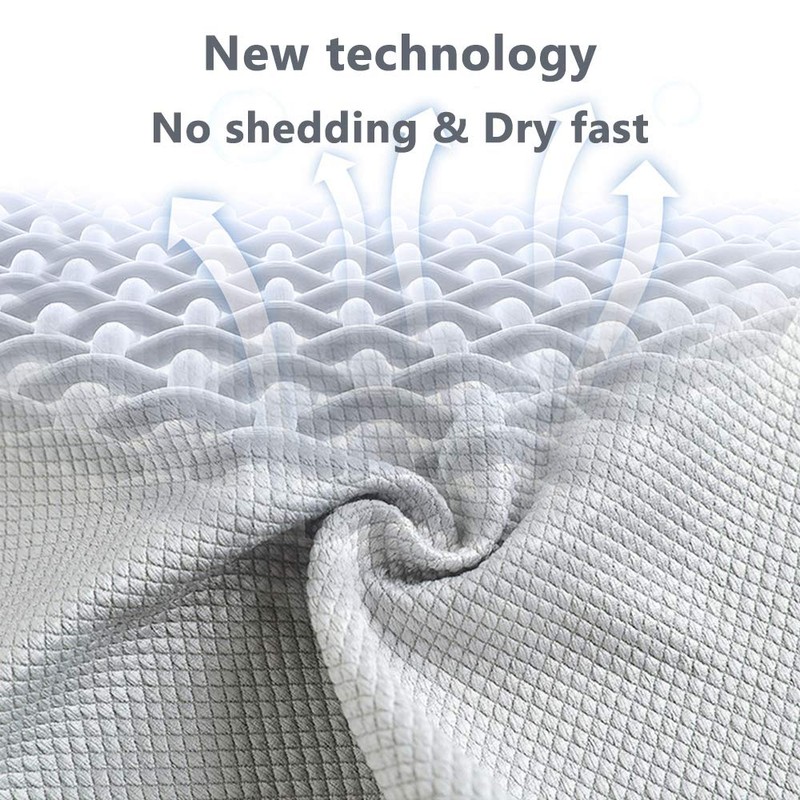 BOOMJOY Microfiber Glass Cleaning Cloths, Towels for Windows,Mirrors, Stainless Steel,