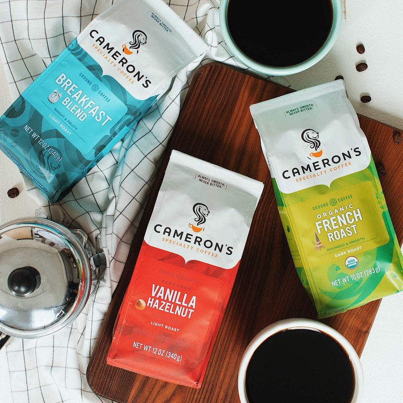 Cameron's Coffee Roasted Ground Coffee Bag, Flavored, Toasted Southern Pecan,