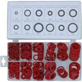 UKDD 600pc Fibre Washer Set - Assorted Fibre Seals Various Sizes Sealing Washers