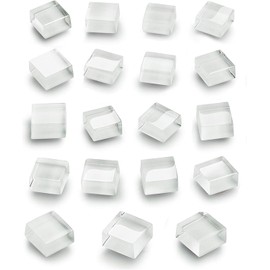 ACEmedia Fridge Magnets Refrigerator Magnets for Fridge Magnets for Locker Cute Glass Magnets Decorative Kitchen Office (24Pieces&White)