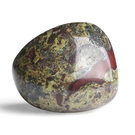 GUJOXILA Dragon Bloodstone Healing Stones Crystals Polishing Large Gemstones Rough Stone Tumbled Stones Crystal Worry Stone Meditation Anxiety Stress Relief 4-5 cm 1 Piece