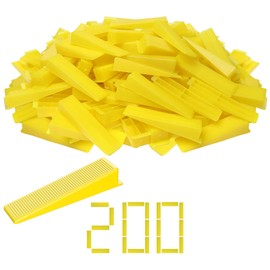 Storystore Tile Leveling System Tile Wedges, Reusable Tile Wedges Leveler for 1/8 Inch, 1/16 Inch, 1/32 Inch Tile Spacers Leveling Clips, Tile Leveler Tools for Wall and Floor Tile (200)