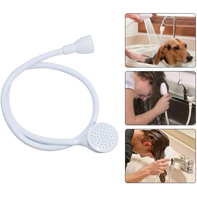 Portable Rubber Tube Nozzle,Quick Contact,Easy to Use,Hand Shower,Suitable for Pet