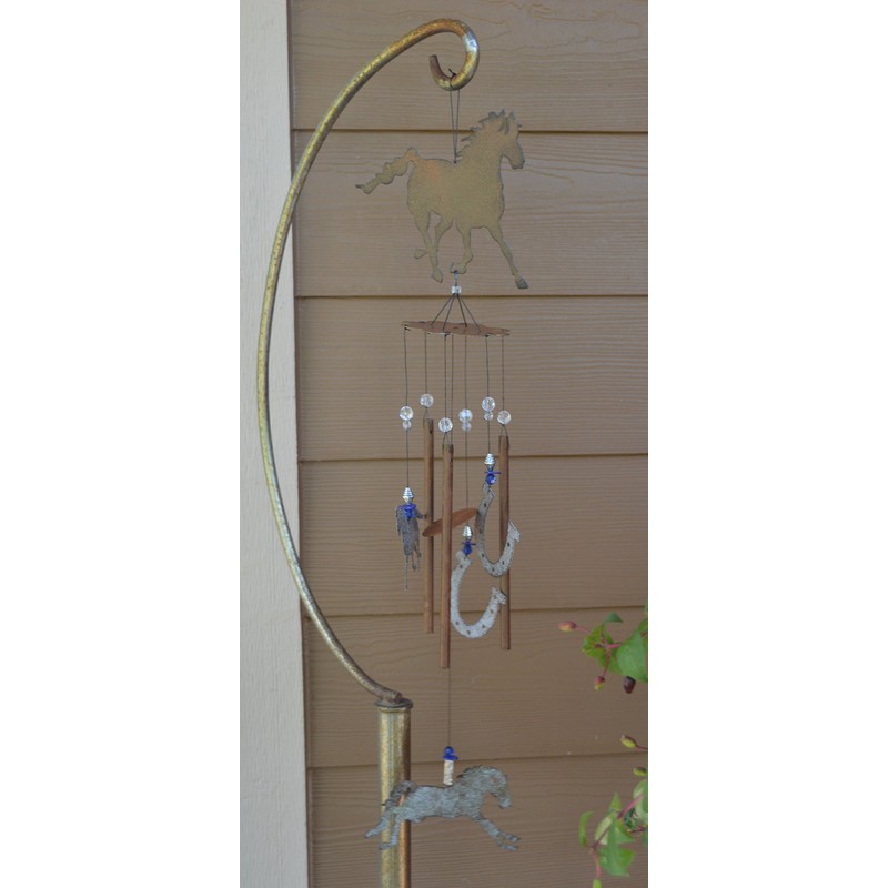 Sunset Vista Designs Horsing Around Western Wind Chime, 28", Galloping